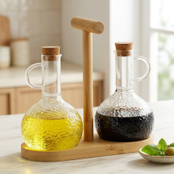 Glass Oil Dispenser 350 ml - 2 Pcs